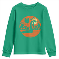 Cryptid Monsters Youth Sweatshirt Bigfoot Loch Ness Monster Mothman Aliens Weirdcore Folk Horror