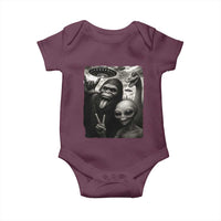 Bigfoot Alien Loch Ness Monster Baby Onesie Funny Cryptid UFO Selfie Sasquatch Rock On - Wonder Print Shop
