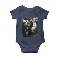 Bigfoot Alien Loch Ness Monster Baby Onesie Funny Cryptid UFO Selfie Sasquatch Rock On - Wonder Print Shop