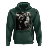 Bigfoot Alien Loch Ness Monster Hoodie Funny Cryptid UFO Selfie Sasquatch Rock On - Wonder Print Shop