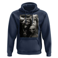 Bigfoot Alien Loch Ness Monster Hoodie Funny Cryptid UFO Selfie Sasquatch Rock On - Wonder Print Shop