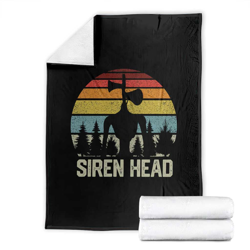 Siren Head Throw Blanket Retro American Cryptid - Wonder Print Shop