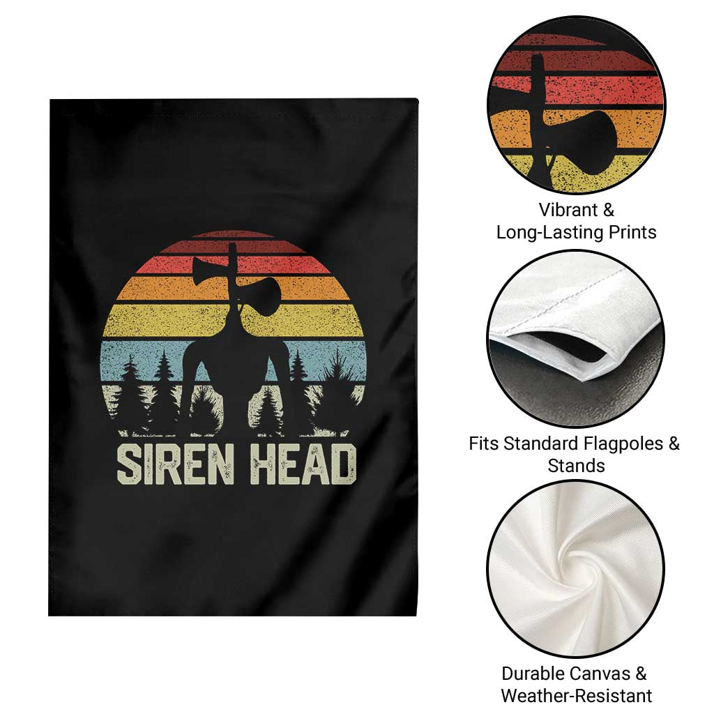 Siren Head Garden Flag Retro American Cryptid - Wonder Print Shop