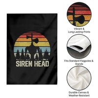 Siren Head Garden Flag Retro American Cryptid - Wonder Print Shop