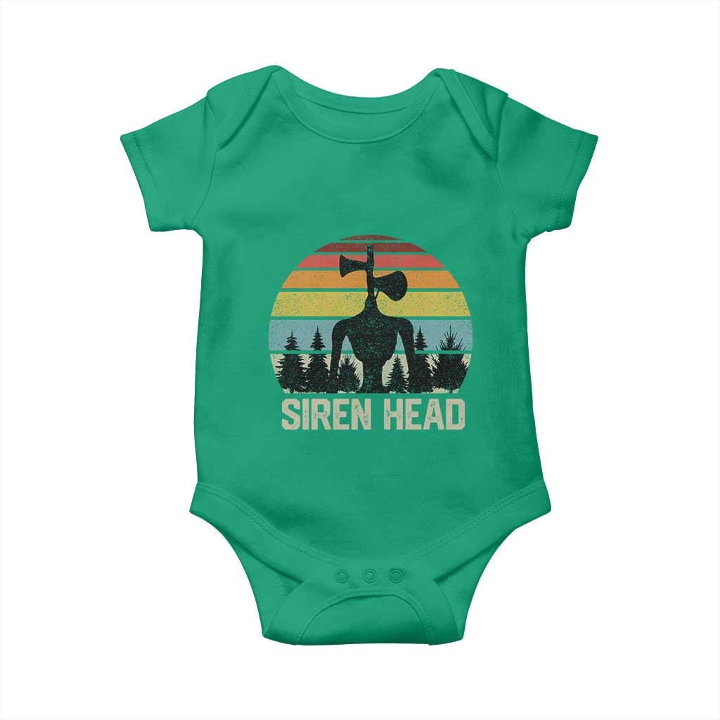 Siren Head Baby Onesie Retro American Cryptid - Wonder Print Shop