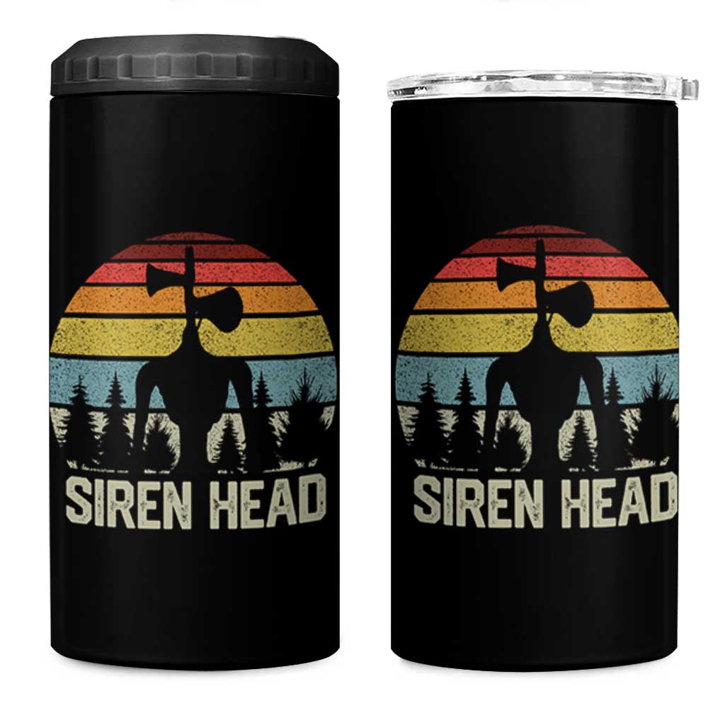 Siren Head 4 in 1 Can Cooler Tumbler Retro American Cryptid - Wonder Print Shop