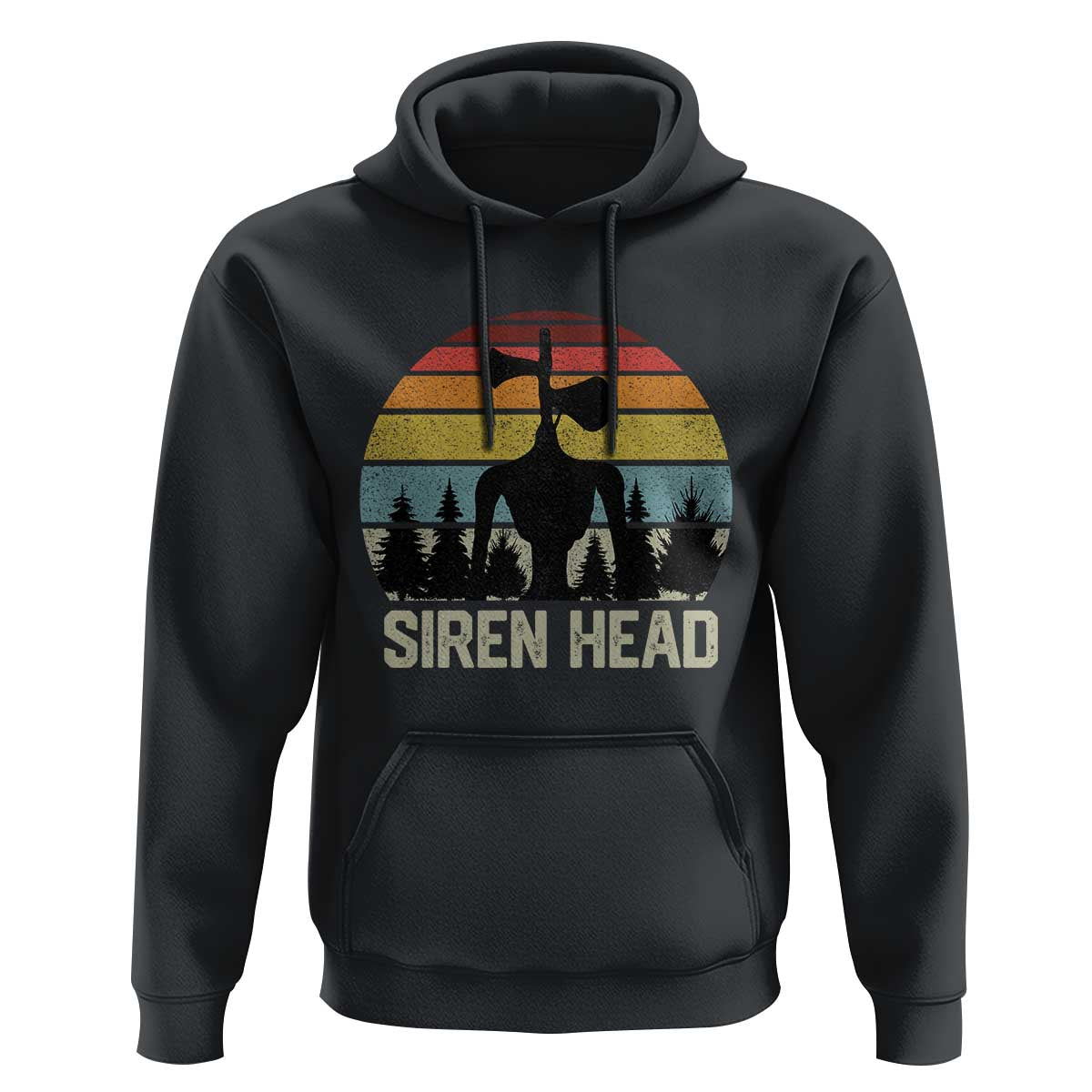 Siren Head Hoodie Retro American Cryptid - Wonder Print Shop