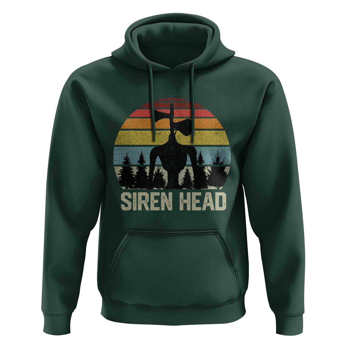 Siren Head Hoodie Retro American Cryptid - Wonder Print Shop