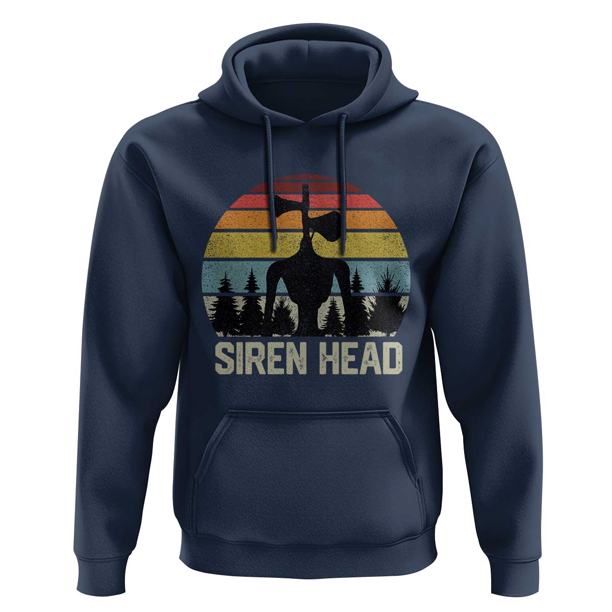 Siren Head Hoodie Retro American Cryptid - Wonder Print Shop