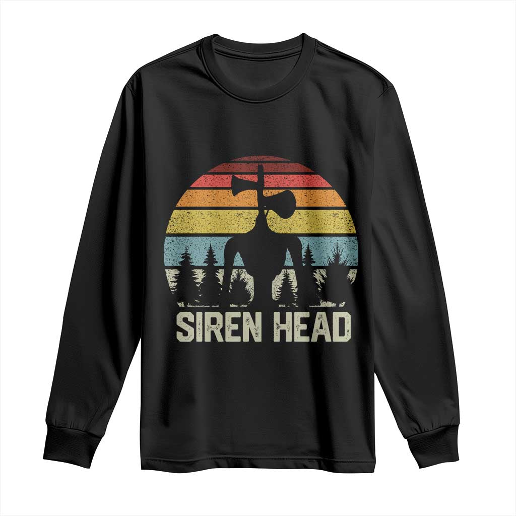 Siren Head Long Sleeve Shirt Retro American Cryptid - Wonder Print Shop