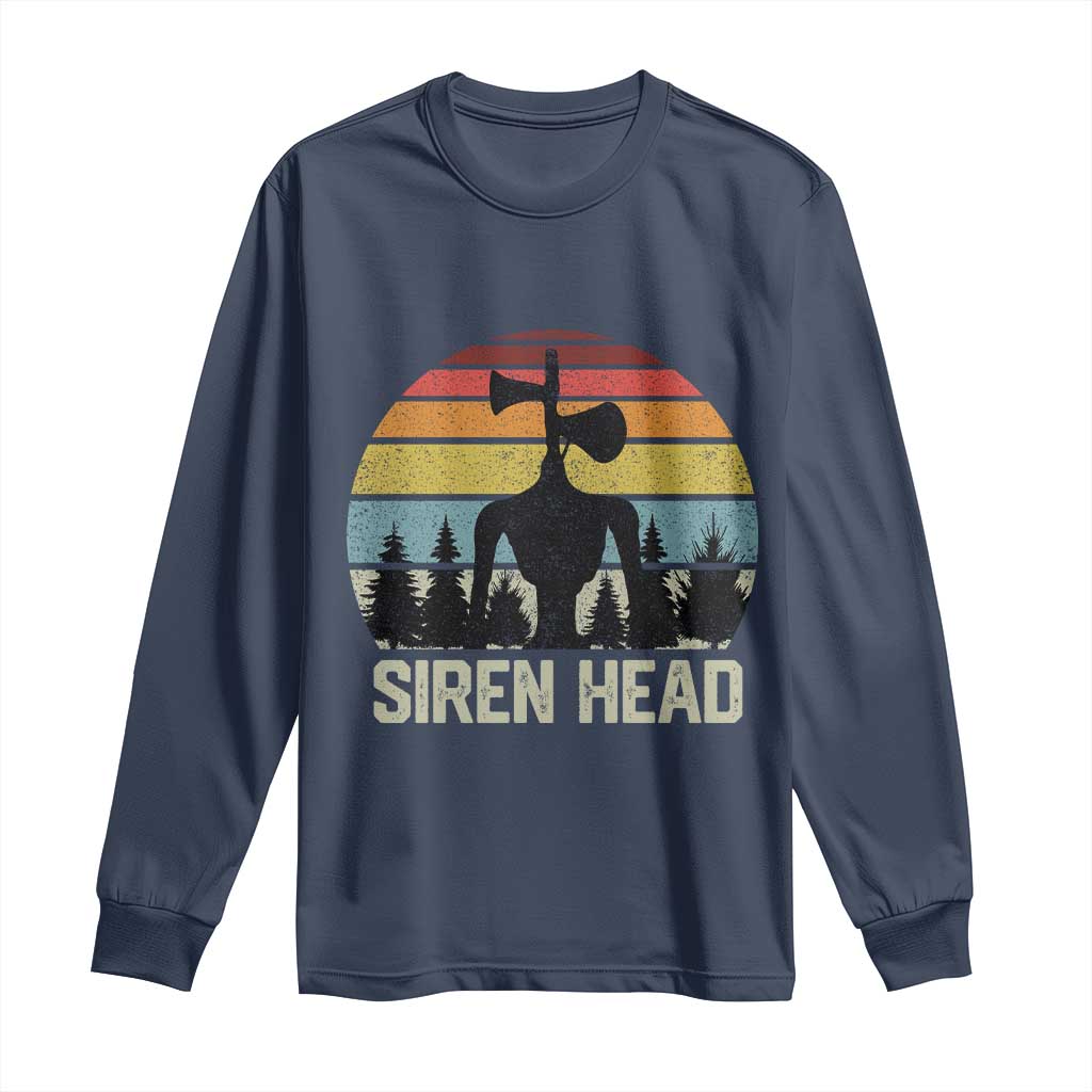 Siren Head Long Sleeve Shirt Retro American Cryptid - Wonder Print Shop