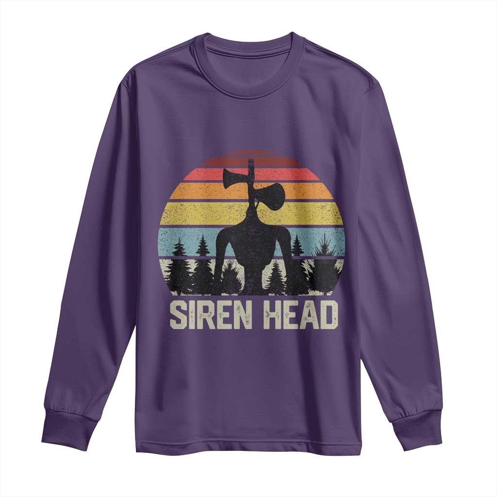 Siren Head Long Sleeve Shirt Retro American Cryptid - Wonder Print Shop