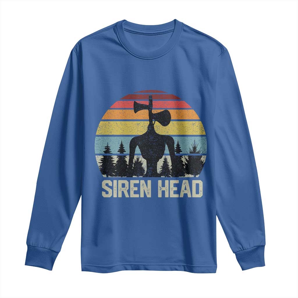 Siren Head Long Sleeve Shirt Retro American Cryptid - Wonder Print Shop