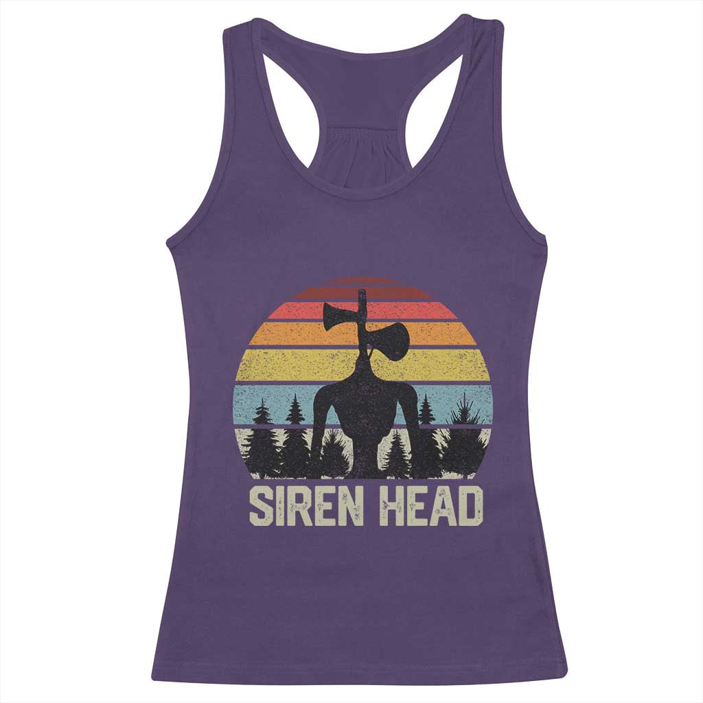 Siren Head Racerback Tank Top Retro American Cryptid - Wonder Print Shop