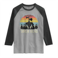Siren Head Raglan Shirt Retro American Cryptid - Wonder Print Shop