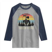 Siren Head Raglan Shirt Retro American Cryptid - Wonder Print Shop
