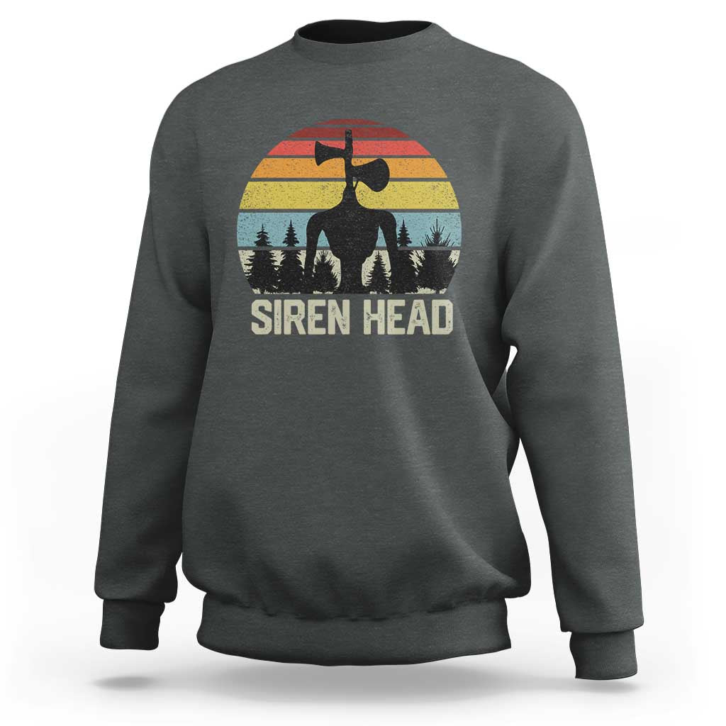 Siren Head Sweatshirt Retro American Cryptid - Wonder Print Shop