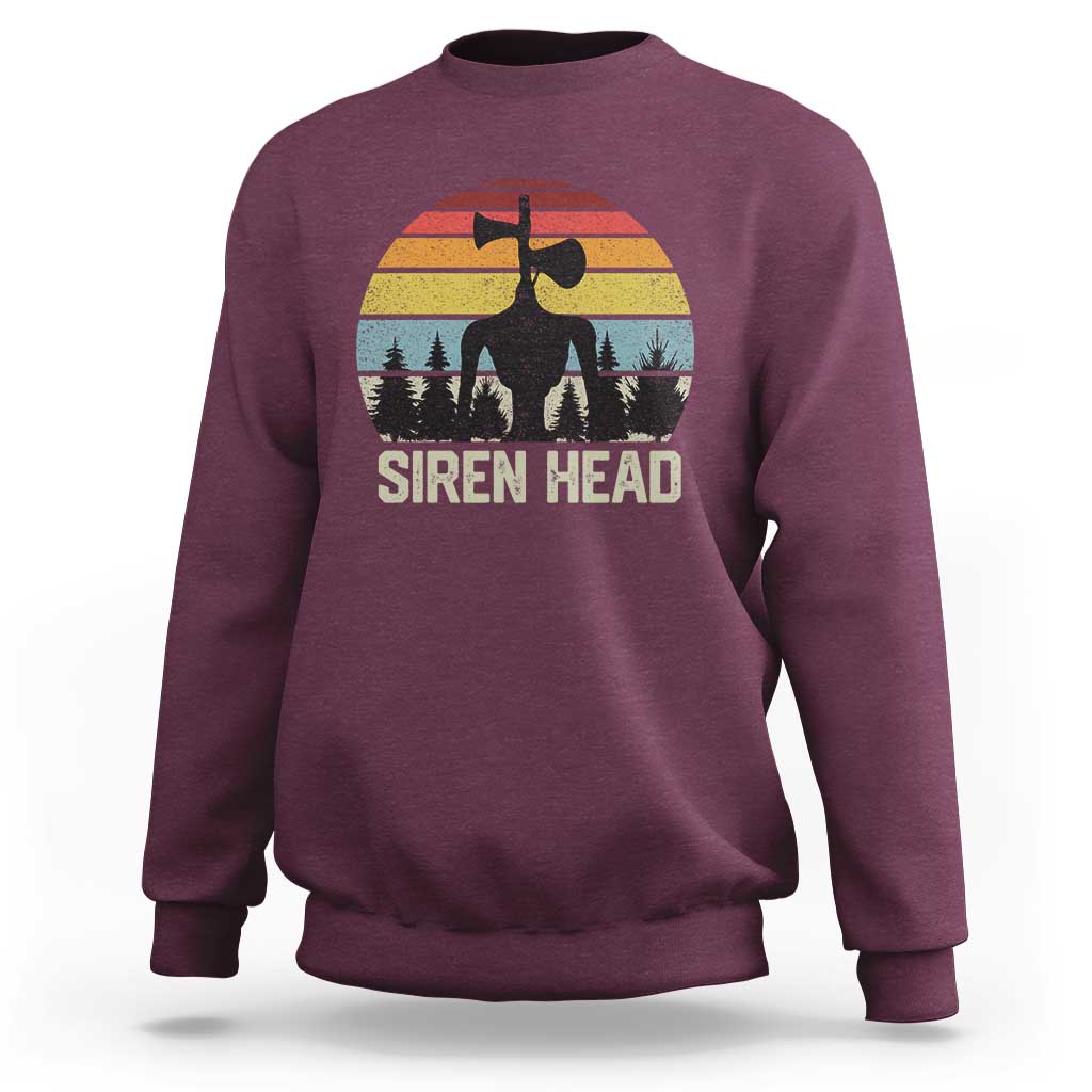 Siren Head Sweatshirt Retro American Cryptid - Wonder Print Shop