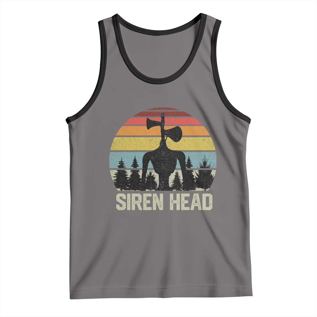 Siren Head Tank Top Retro American Cryptid - Wonder Print Shop