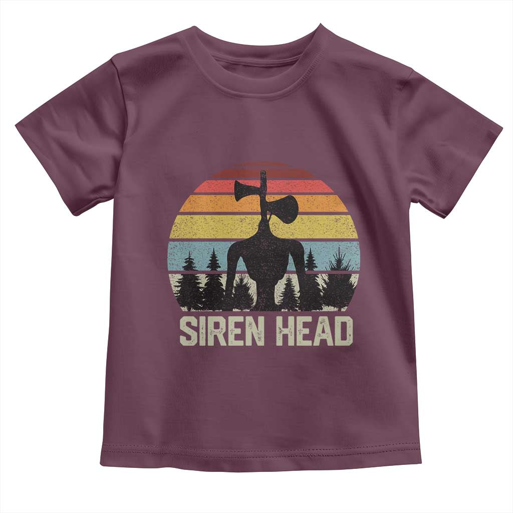 Siren Head Toddler T Shirt Retro American Cryptid - Wonder Print Shop