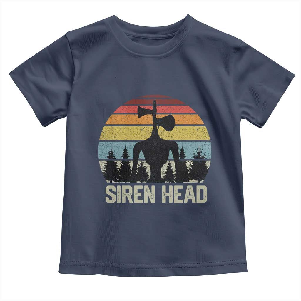 Siren Head Toddler T Shirt Retro American Cryptid - Wonder Print Shop