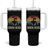 Siren Head Tumbler With Handle Retro American Cryptid - Wonder Print Shop