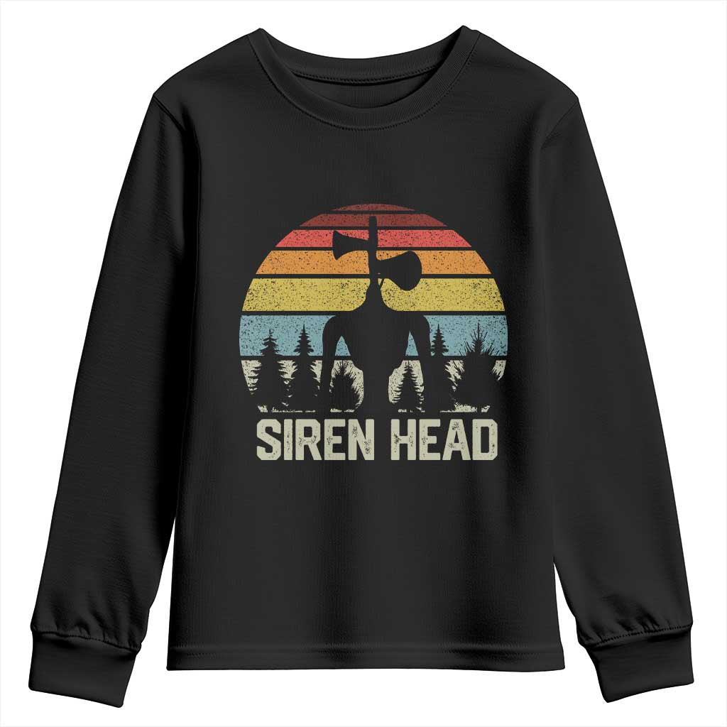 Siren Head Youth Sweatshirt Retro American Cryptid - Wonder Print Shop