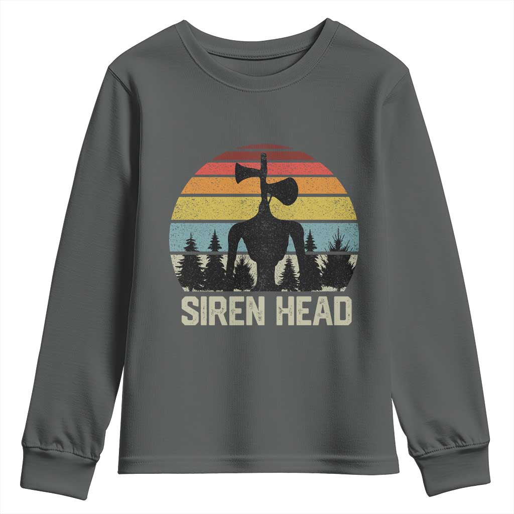 Siren Head Youth Sweatshirt Retro American Cryptid - Wonder Print Shop