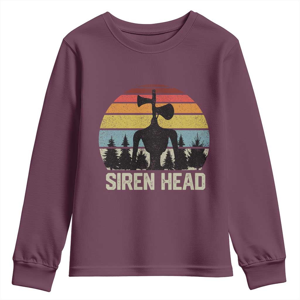Siren Head Youth Sweatshirt Retro American Cryptid - Wonder Print Shop
