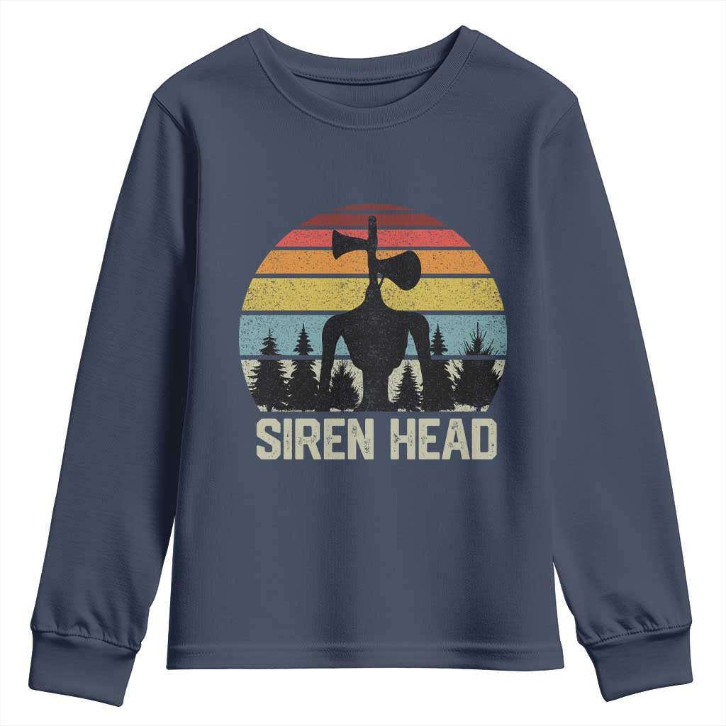 Siren Head Youth Sweatshirt Retro American Cryptid - Wonder Print Shop