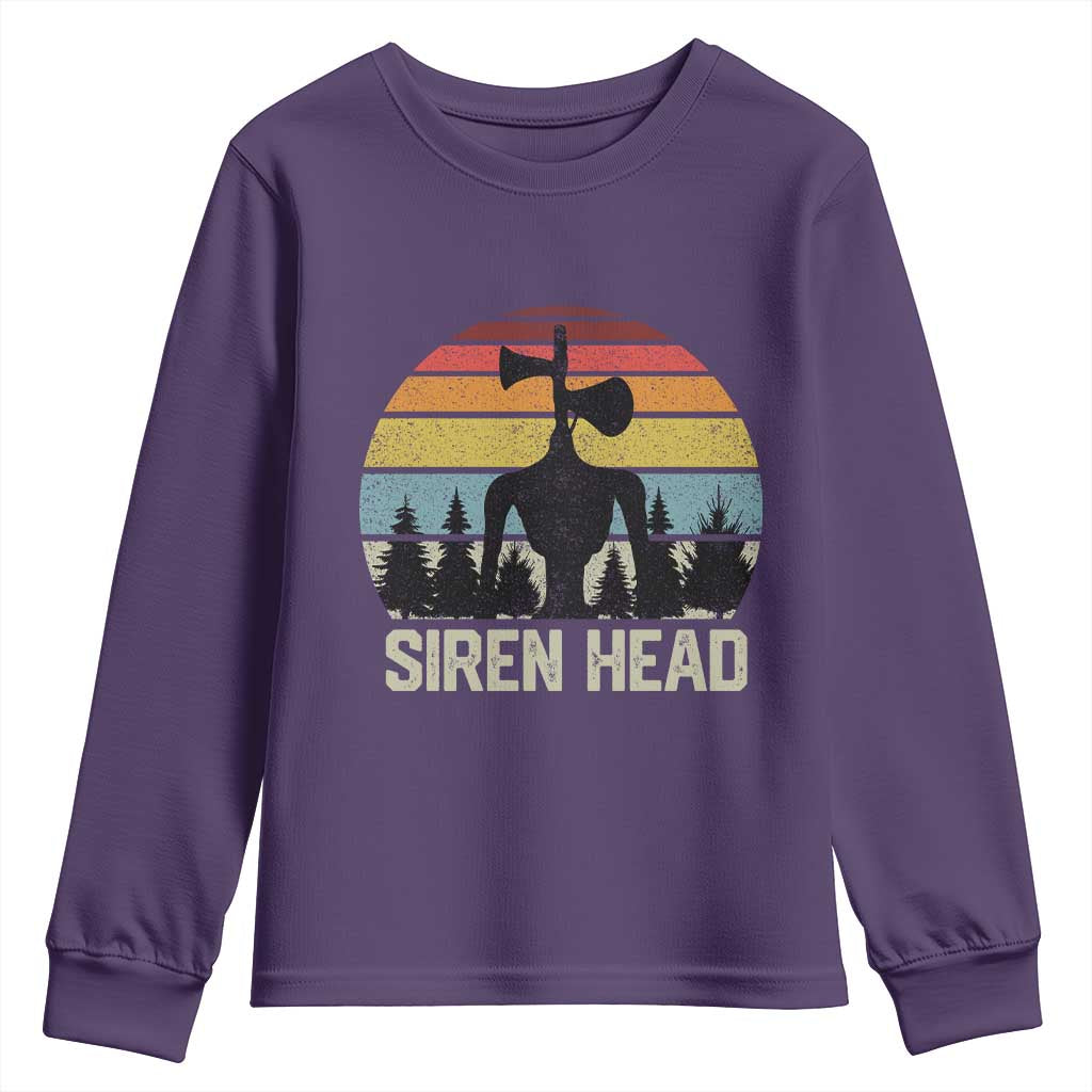 Siren Head Youth Sweatshirt Retro American Cryptid - Wonder Print Shop