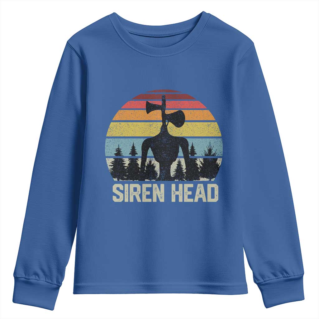 Siren Head Youth Sweatshirt Retro American Cryptid - Wonder Print Shop