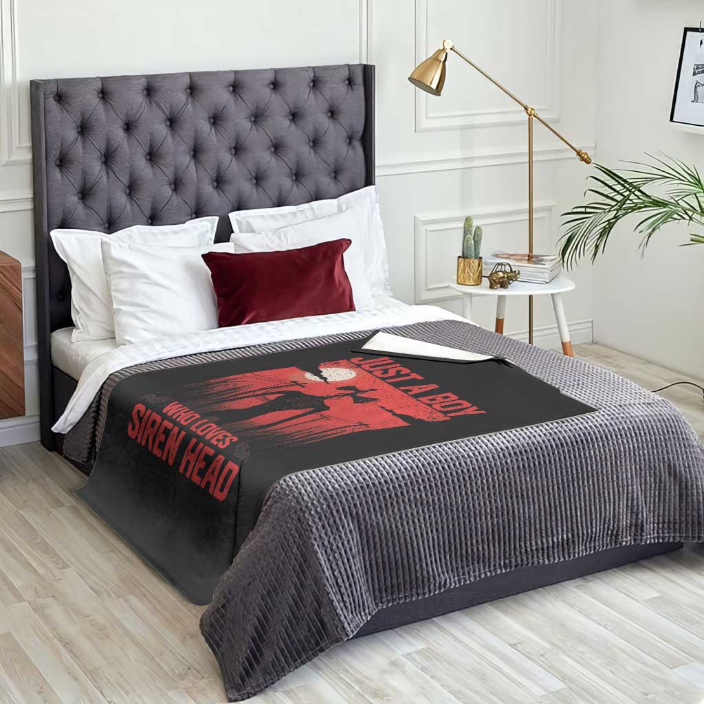 Siren Head Throw Blanket American Cryptid Lovers Boy - Wonder Print Shop