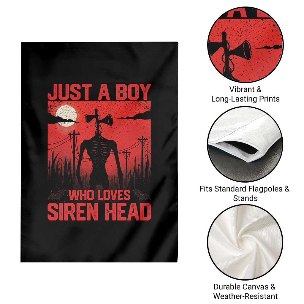 Siren Head Garden Flag American Cryptid Lovers Boy - Wonder Print Shop