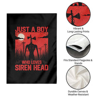Siren Head Garden Flag American Cryptid Lovers Boy - Wonder Print Shop