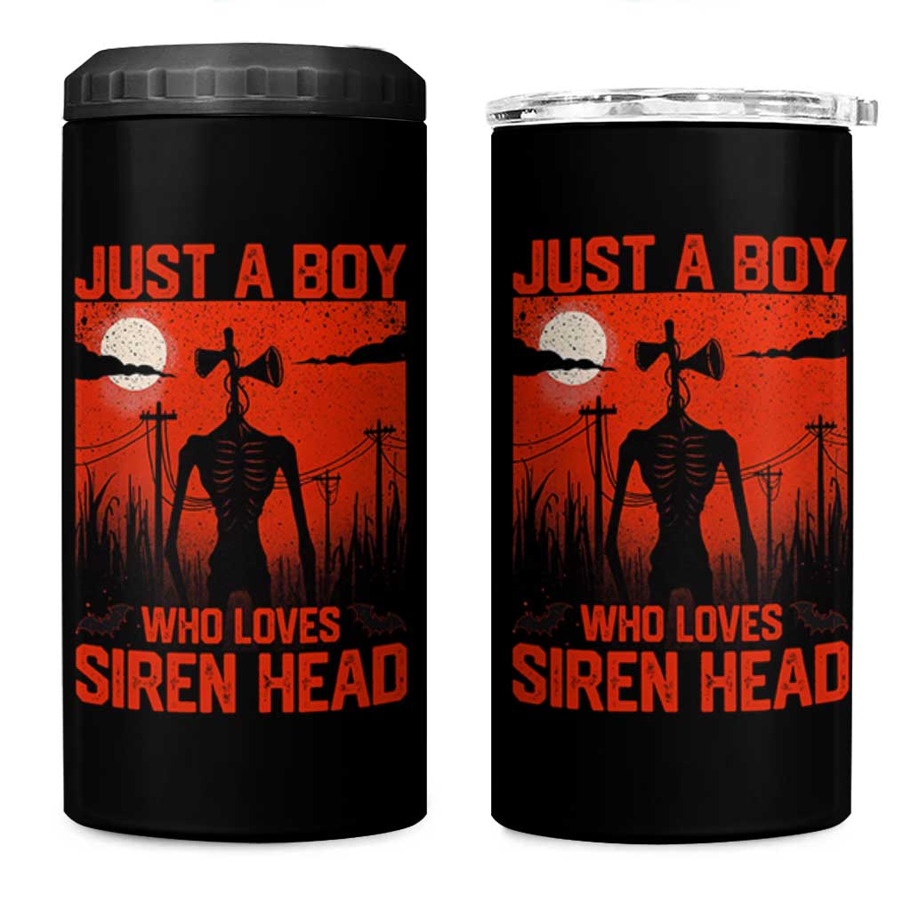 Siren Head 4 in 1 Can Cooler Tumbler American Cryptid Lovers Boy - Wonder Print Shop