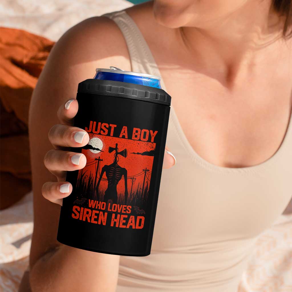 Siren Head 4 in 1 Can Cooler Tumbler American Cryptid Lovers Boy - Wonder Print Shop