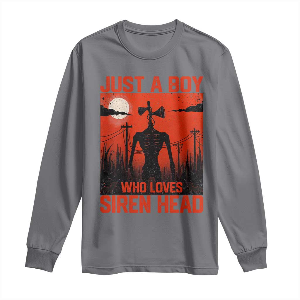 Siren Head Long Sleeve Shirt American Cryptid Lovers Boy - Wonder Print Shop