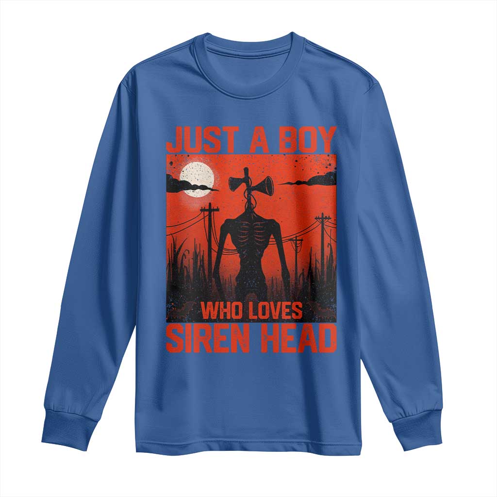Siren Head Long Sleeve Shirt American Cryptid Lovers Boy - Wonder Print Shop