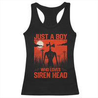 Siren Head Racerback Tank Top American Cryptid Lovers Boy - Wonder Print Shop