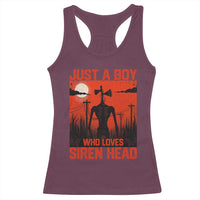 Siren Head Racerback Tank Top American Cryptid Lovers Boy - Wonder Print Shop