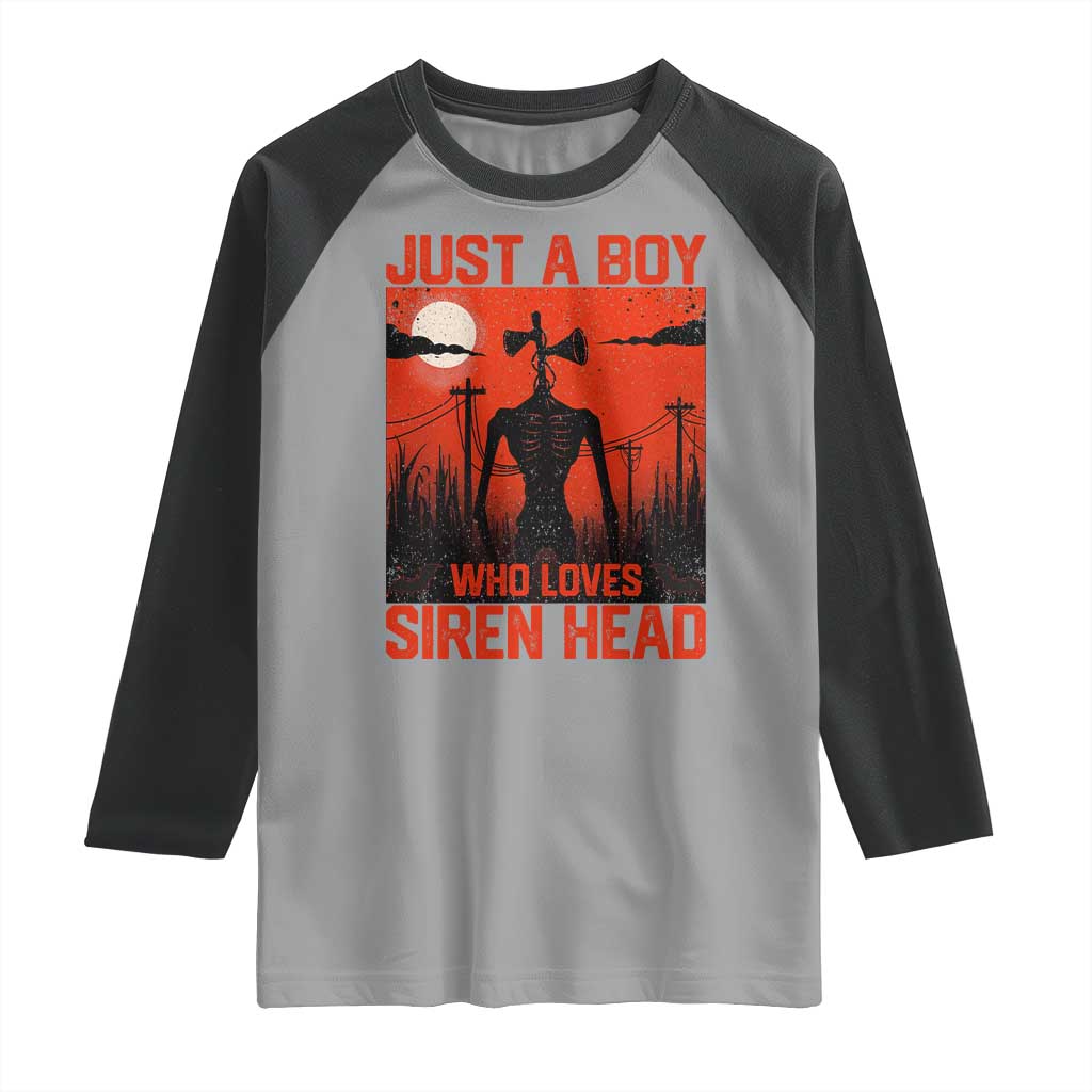 Siren Head Raglan Shirt American Cryptid Lovers Boy - Wonder Print Shop