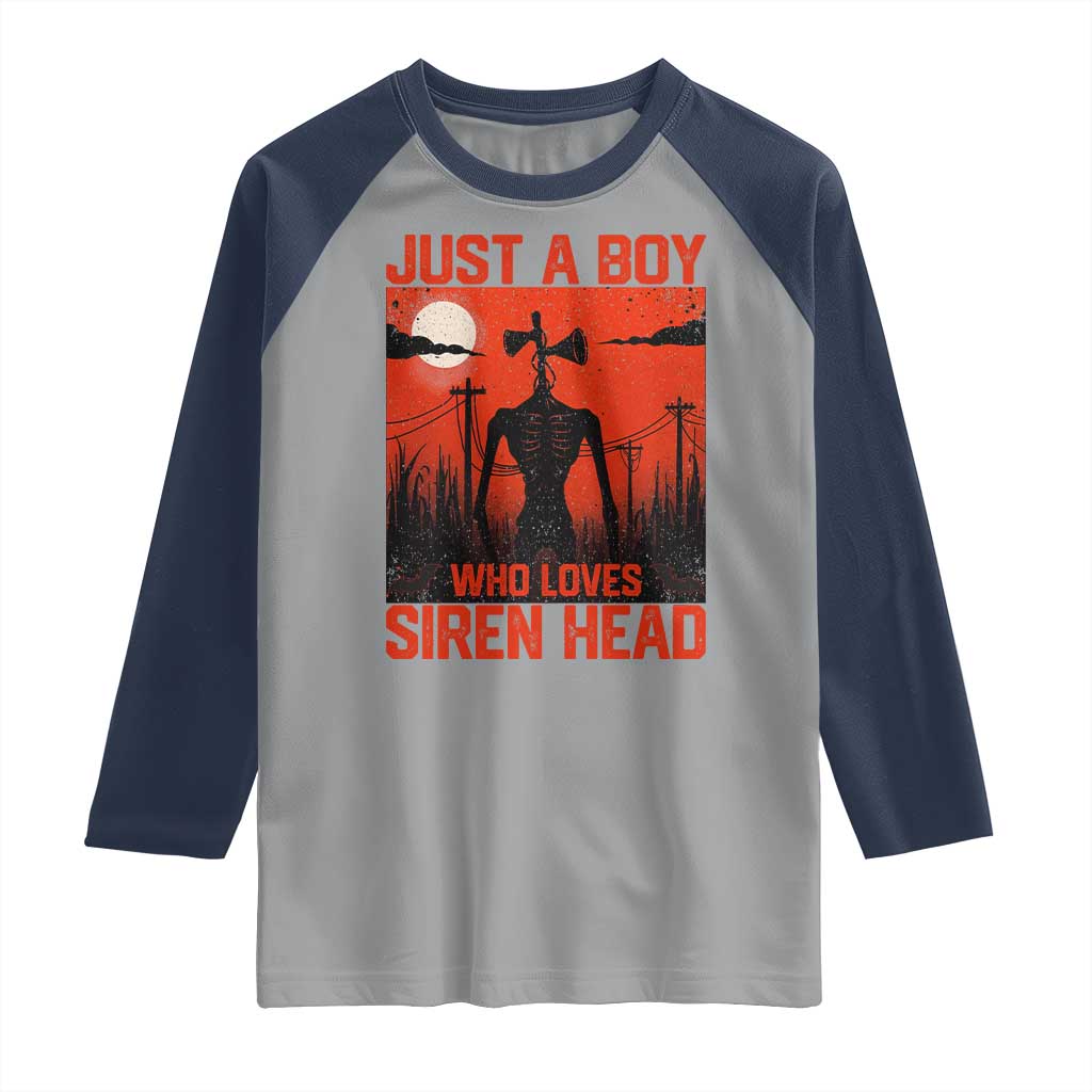 Siren Head Raglan Shirt American Cryptid Lovers Boy - Wonder Print Shop