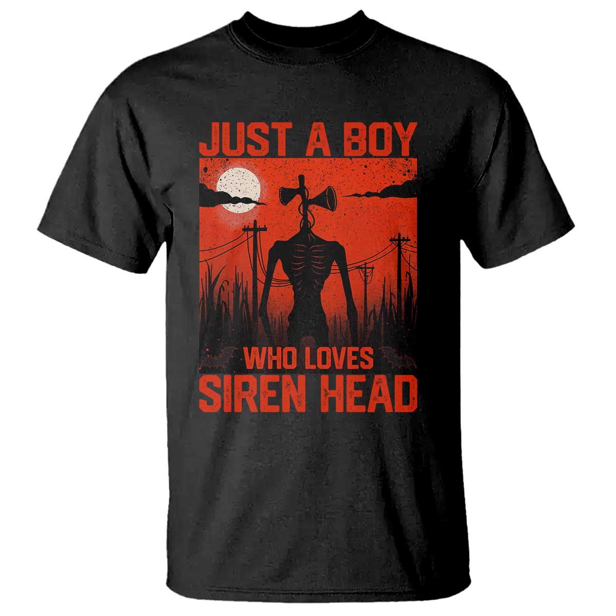 Siren Head T Shirt American Cryptid Lovers Boy - Wonder Print Shop