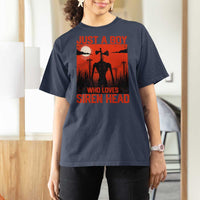 Siren Head T Shirt For Women American Cryptid Lovers Boy - Wonder Print Shop