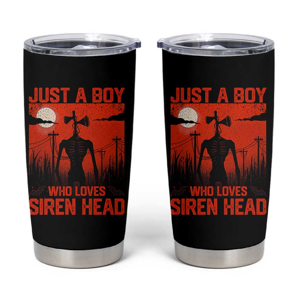 Siren Head Tumbler Cup American Cryptid Lovers Boy - Wonder Print Shop