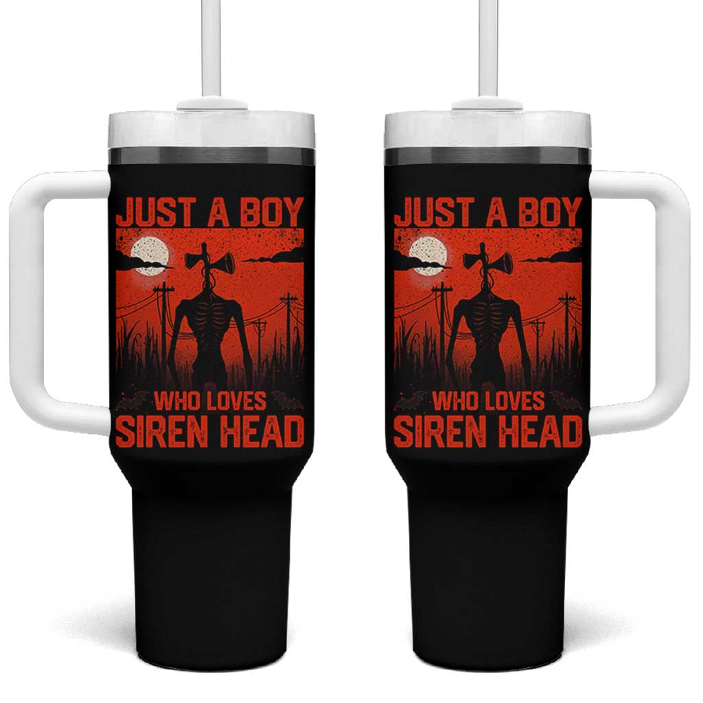 Siren Head Tumbler With Handle American Cryptid Lovers Boy - Wonder Print Shop