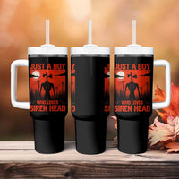 Siren Head Tumbler With Handle American Cryptid Lovers Boy - Wonder Print Shop