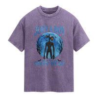 Siren Head Washed Cotton T-Shirt Supernatural American Cryptid Boys