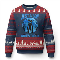 Siren Head Ugly Christmas Sweater Supernatural American Cryptid Boys - Wonder Print Shop